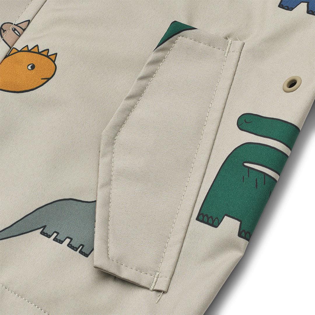 Liewood Manu Jacket - Dinosaurs - Mist-Coats- | Natural Baby Shower