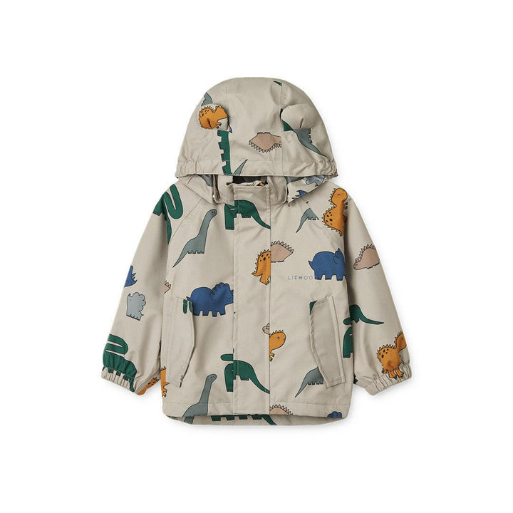 Liewood Manu Jacket - Dinosaurs - Mist-Coats- | Natural Baby Shower