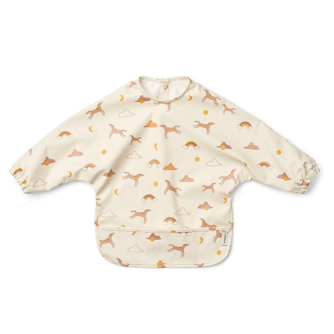 Liewood Merle Printed Cape Bib - Dream / Ecru-Bibs-Dream / Ecru-One size | Natural Baby Shower