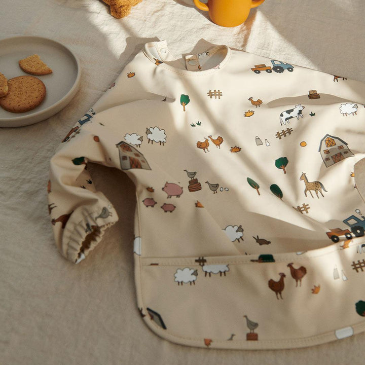 Liewood Merle Cape Bib - Farm/Sandy-Bibs-Farm/Sandy-One Size | Natural Baby Shower