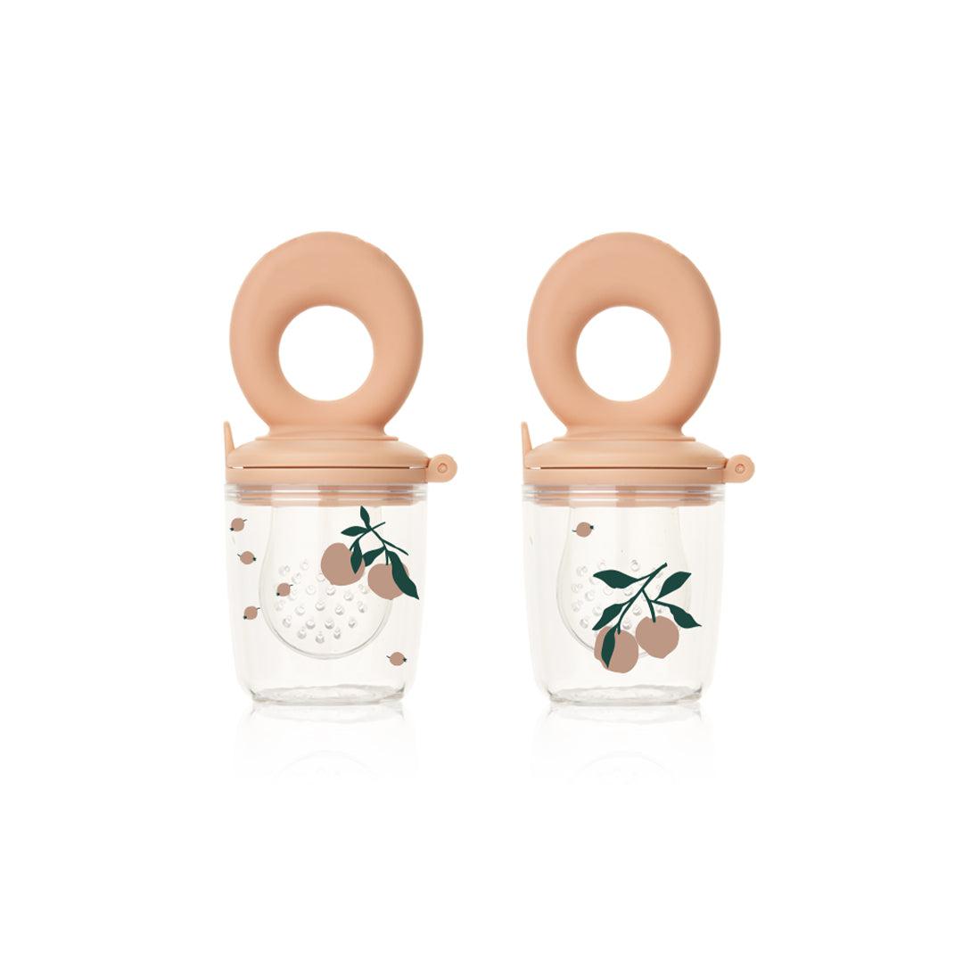 Liewood Miranda Printed Food Feeder - 2 Pack - Peach - Sea Shell-Mesh Feeders-Peach/Sea Shell- | Natural Baby Shower