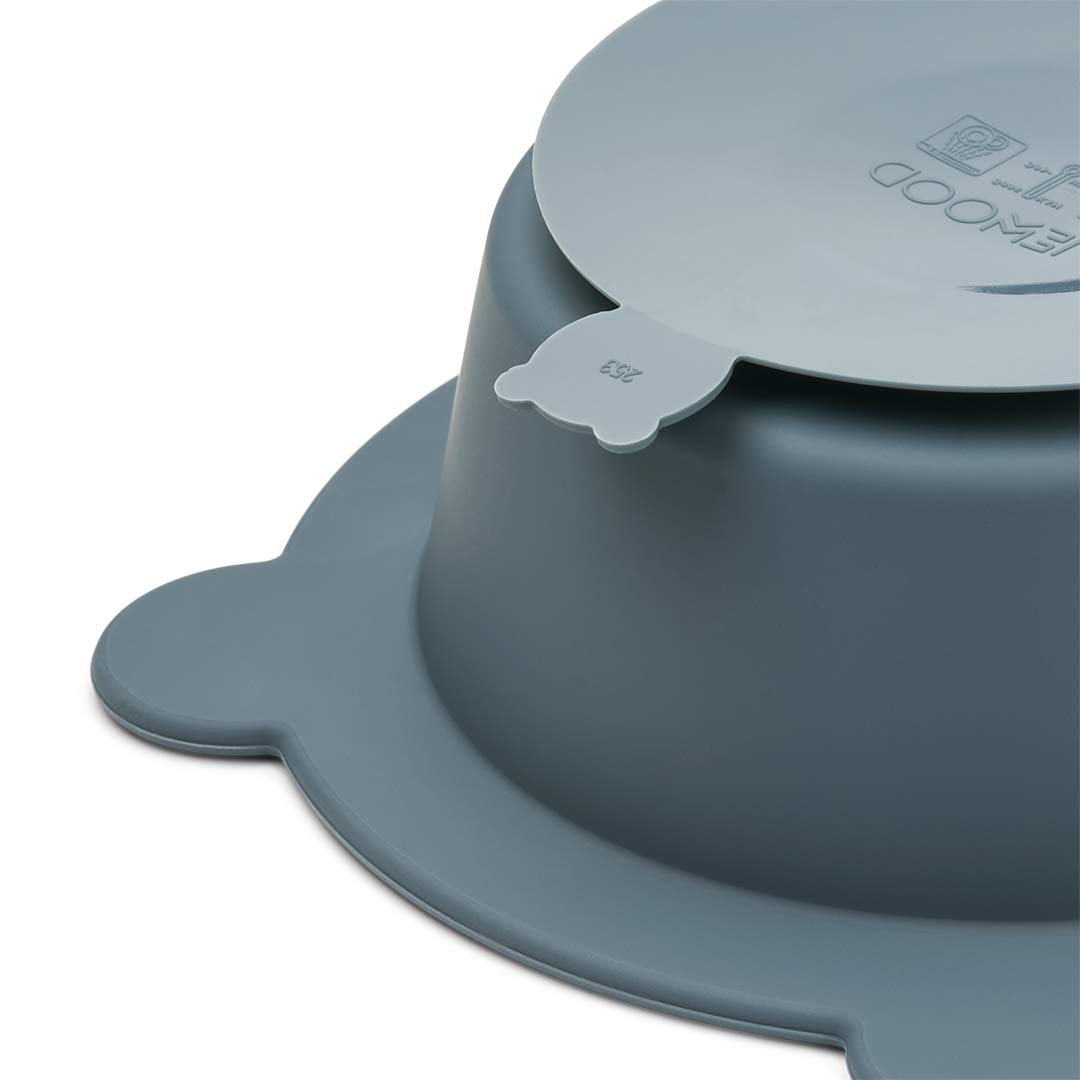 Liewood Peony Suction Bowl - 2 Pack - Whale Blue - Dove Blue