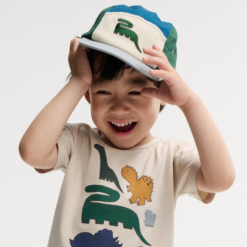 Liewood Rory Printed Cap - Blue Fog Multi Mix-Hats-Blue Fog Multi Mix-49 | Natural Baby Shower