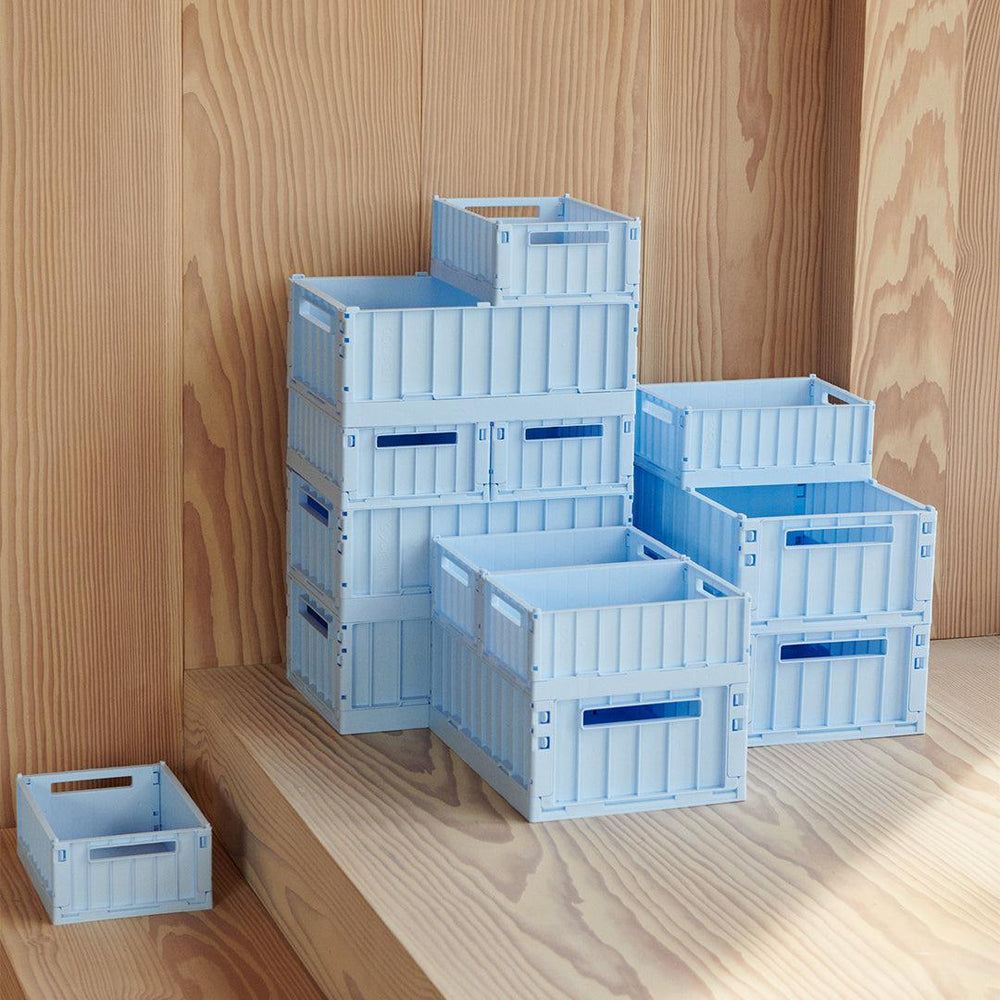 Liewood Weston Storage Box M 1-Pack - Pure Sky-Storage Baskets-Pure Sky-One size | Natural Baby Shower