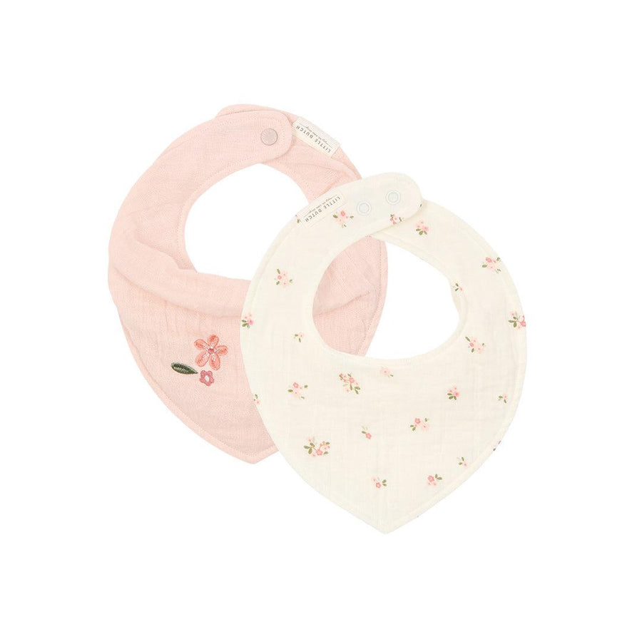 Little Dutch Bandana Bibs - Pack of 2 - Fairy Blossom/Pink-Bibs-Fairy Blossom/Pink-70x70cm | Natural Baby Shower