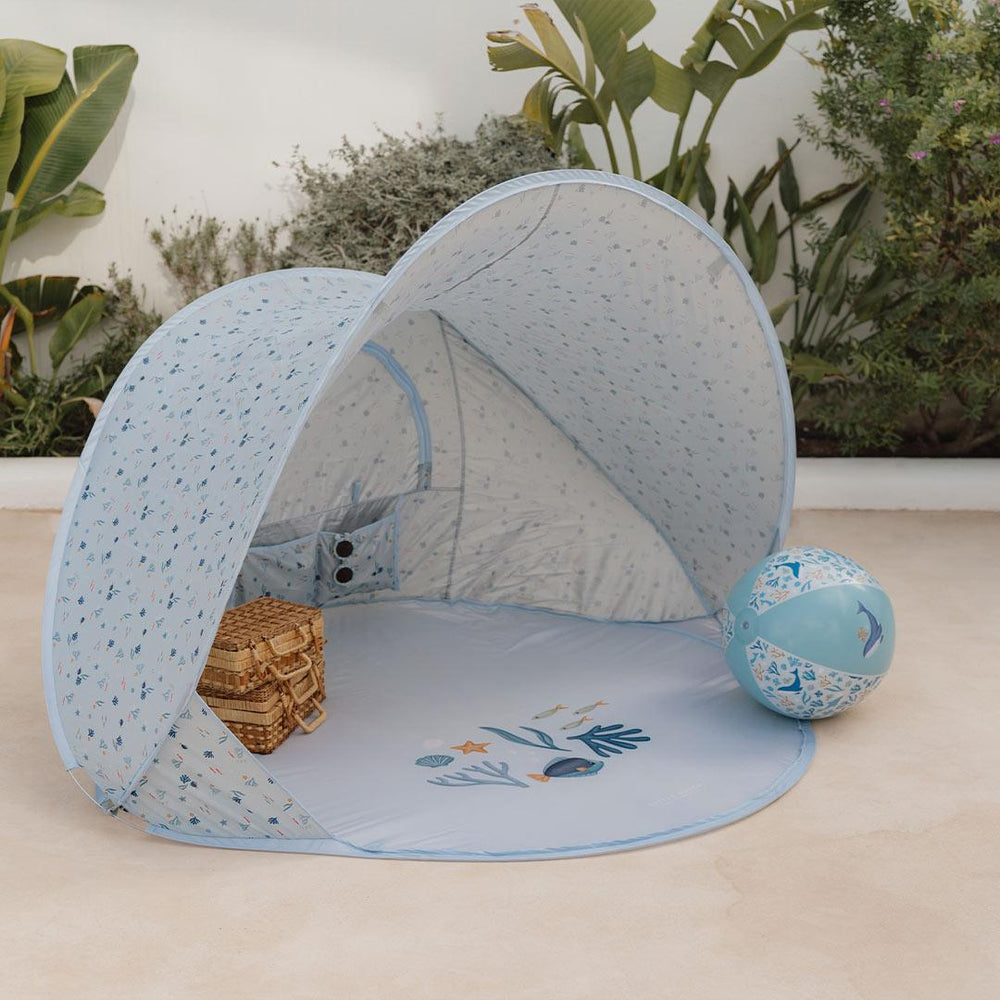 Little Dutch Beach Tent - Blue - Ocean Dreams-UV Sun Tents-Blue- | Natural Baby Shower