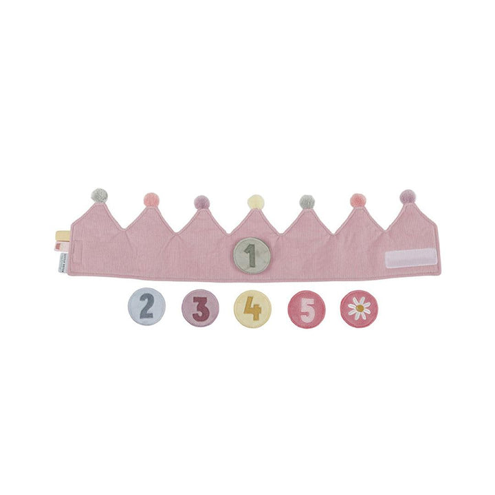 Little Dutch Birthday Crown With Numbers - Pink-Role Play-Pink- | Natural Baby Shower