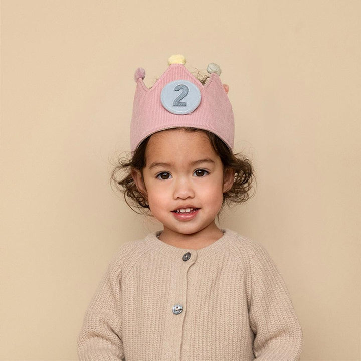 Little Dutch Birthday Crown With Numbers - Pink-Role Play-Pink- | Natural Baby Shower