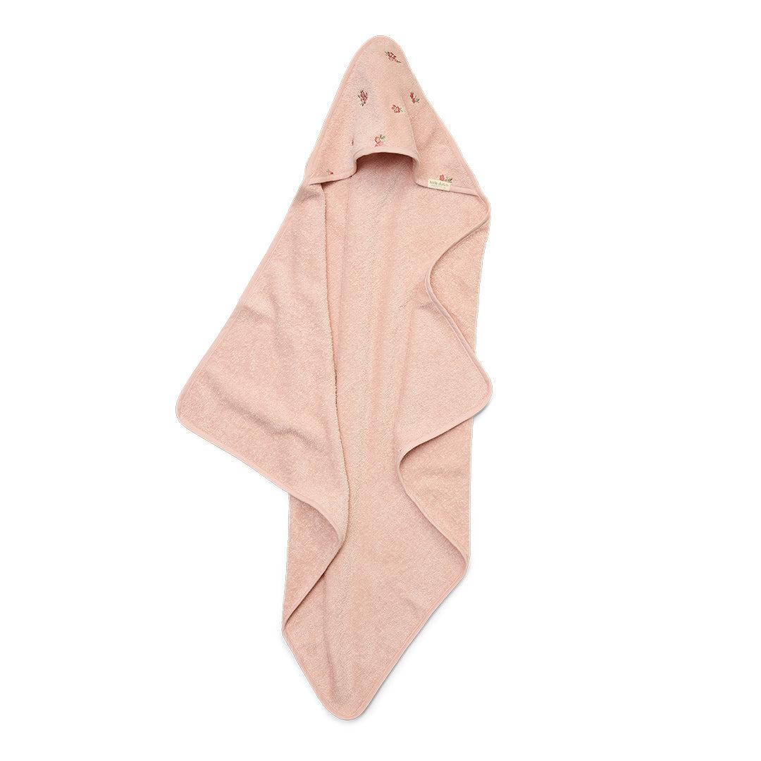 Little Dutch Hooded towel - 75x75 cm - Blossom/Pink-Bath Towels-Blossom/Pink-21x14cm | Natural Baby Shower