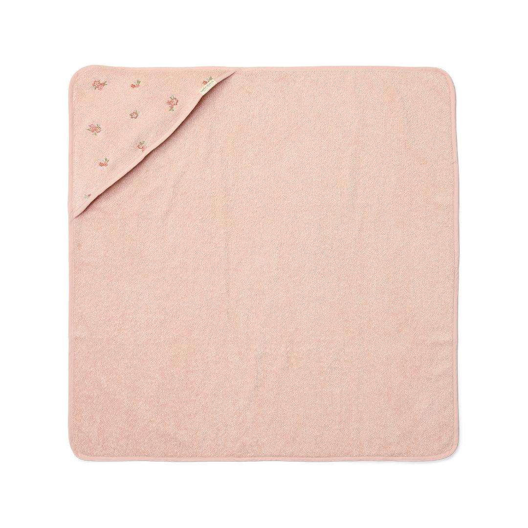 Little Dutch Hooded towel - 75x75 cm - Blossom/Pink-Bath Towels-Blossom/Pink-21x14cm | Natural Baby Shower