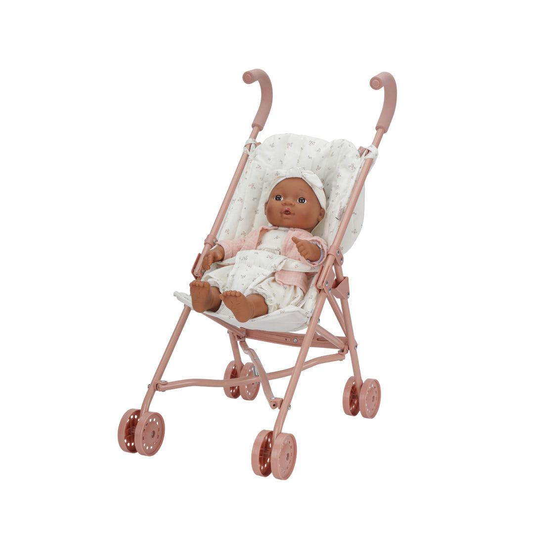 Little Dutch Metal Doll Stroller - Pink-Dolls Prams-Pink- | Natural Baby Shower