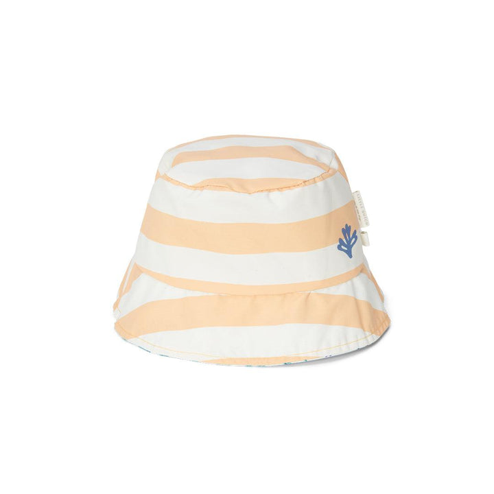 Little Dutch Reversible Sun Hat - Honey Stripes / Ocean Dreams-Hats- | Natural Baby Shower