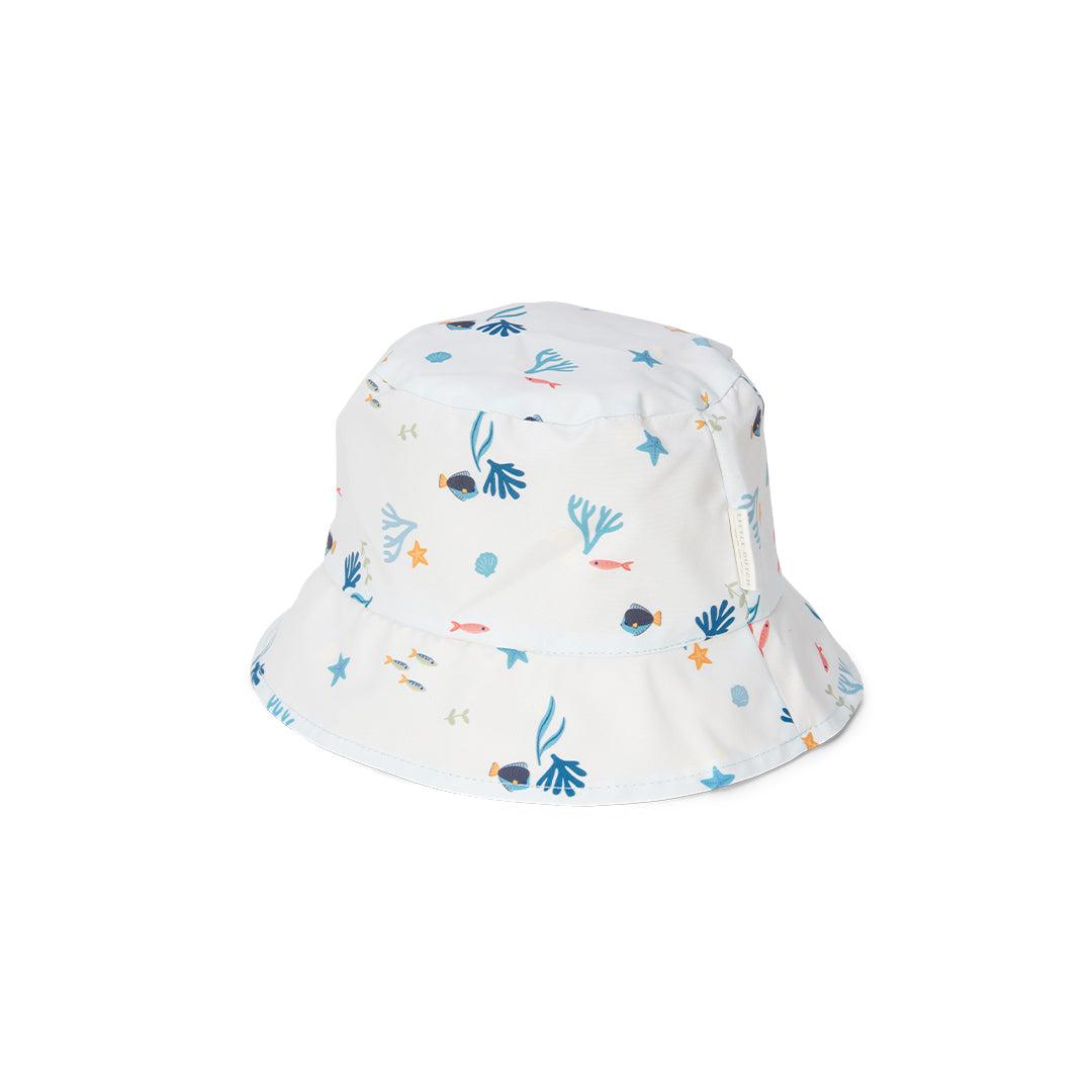 Little Dutch Reversible Sun Hat - Honey Yellow / Ocean Treasures-Hats- | Natural Baby Shower