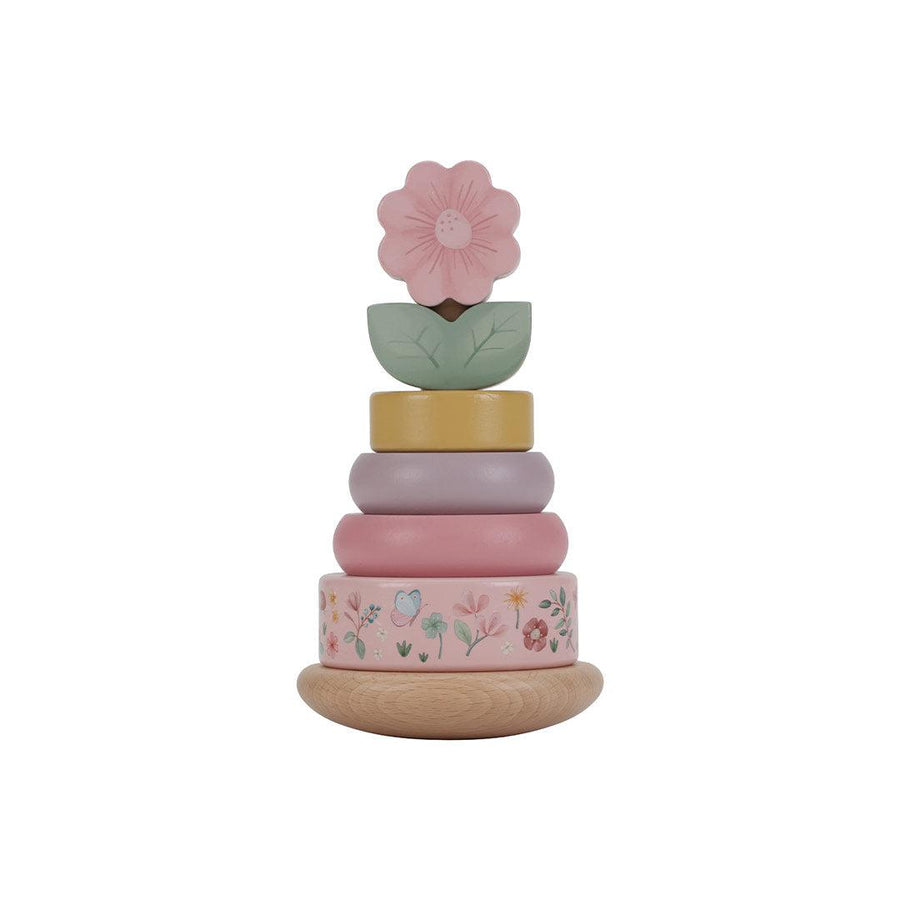 Little Dutch Rocking Ring Stacker - Fairy Garden - Wood-Stacking Toys-Fairy Garden-Wood | Natural Baby Shower