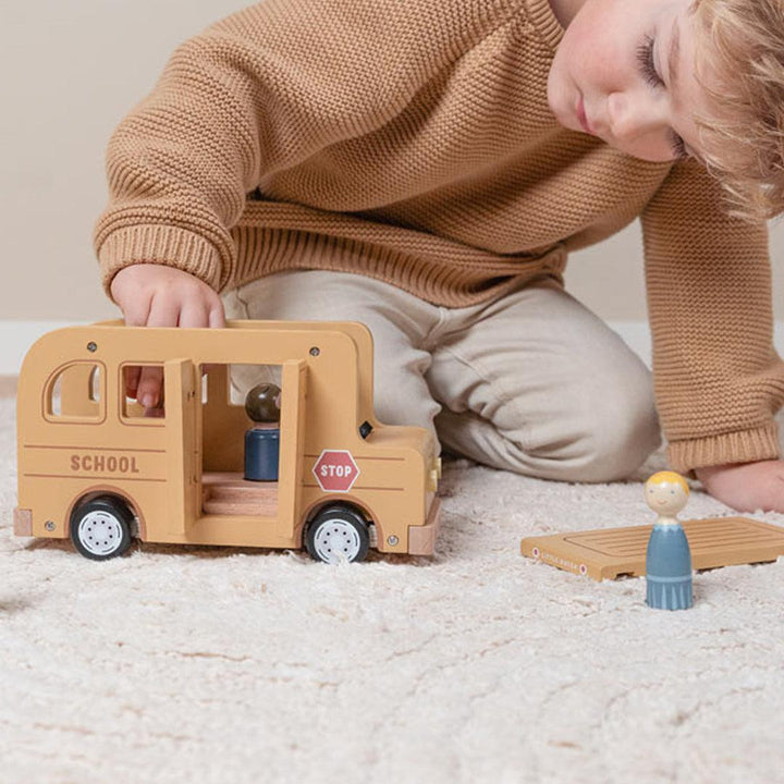 Little Dutch School Bus With Figures-Role Play- | Natural Baby Shower