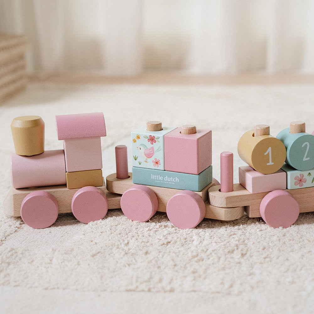 Little Dutch Stacking Train - Forest Friends-Stacking Toys-Forest Friends- | Natural Baby Shower