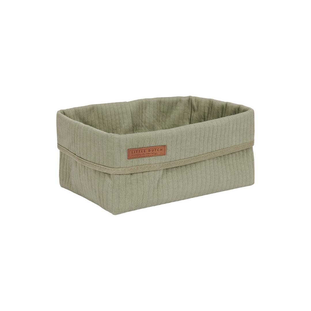 Little Dutch Storage Basket - Olive-Storage Baskets-Olive-Large | Natural Baby Shower