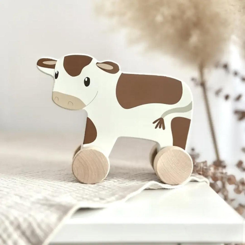 Little Dutch Wooden Pull-Along - Cow-Pull-Alongs- | Natural Baby Shower