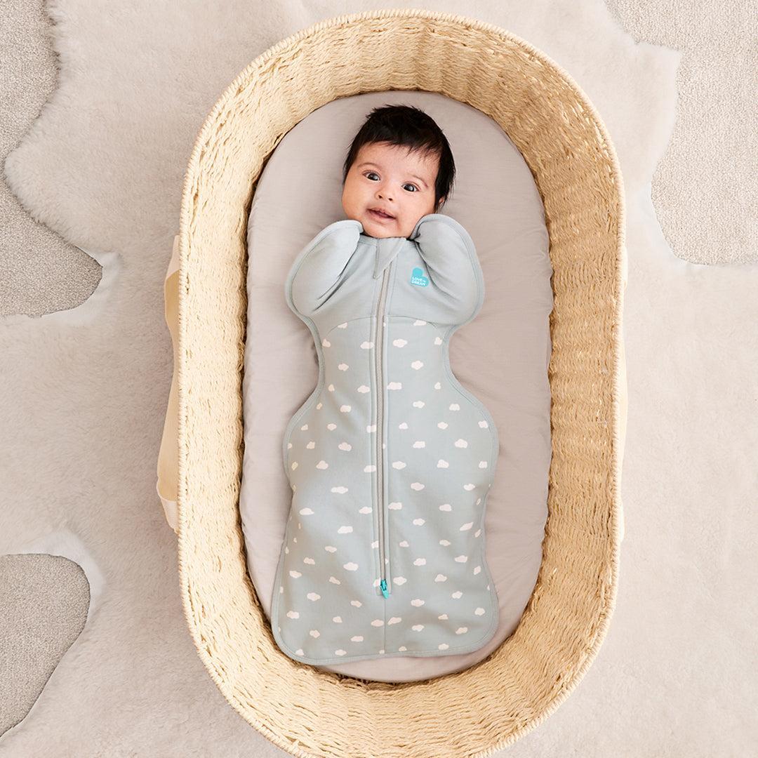 Love to Dream Swaddle Up 1.5 Tog - Cloud Light Olive-Sleepsack Swaddles-Cloud Light Olive-S | Natural Baby Shower