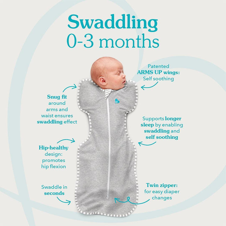 Love to Dream Swaddle Up 1.5 Tog - Cloud Light Olive-Sleepsack Swaddles-Cloud Light Olive-S | Natural Baby Shower