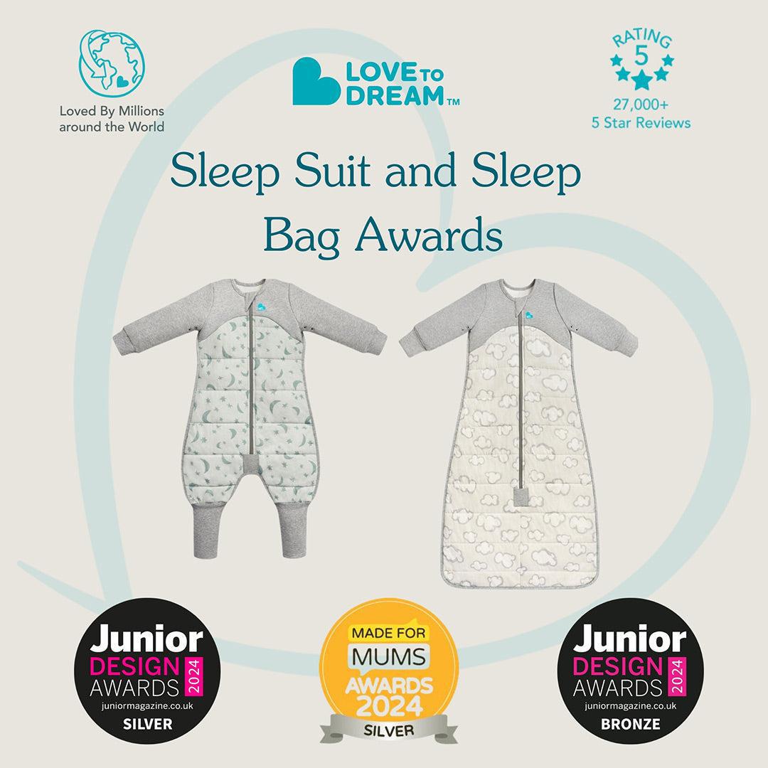 Love to Dream Sleep Suit 2.5 Tog - Moonlight White-Sleepsack Swaddles-Moonlight White-12-24M | Natural Baby Shower