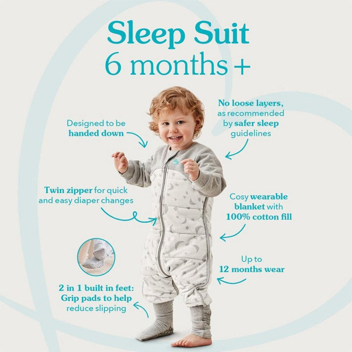 Love to Dream Sleep Suit 2.5 Tog - Moonlight White-Sleepsack Swaddles-Moonlight White-12-24M | Natural Baby Shower