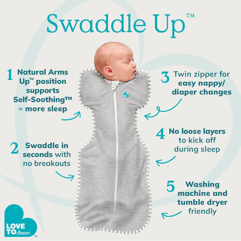 Love to Dream Swaddle Up 1.0 Tog - Rainbow-Sleepsack Swaddles-Rainbow-S | Natural Baby Shower