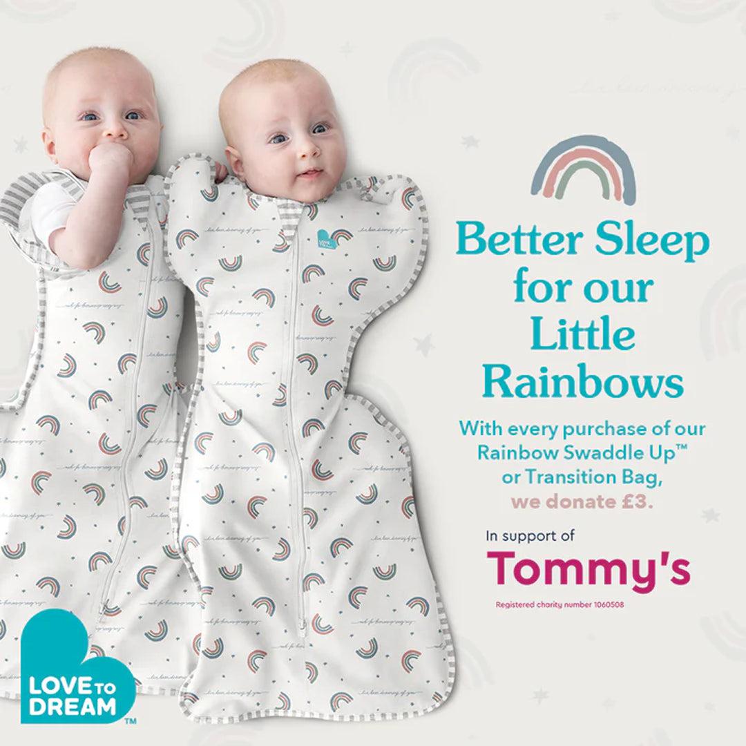 Love to Dream Swaddle Up 1.0 Tog - Rainbow-Sleepsack Swaddles-Rainbow-S | Natural Baby Shower