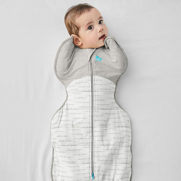 Love to Dream Swaddle Up 2.5 Tog - White Dreamer-Sleepsack Swaddles-White Dreamer-NB | Natural Baby Shower