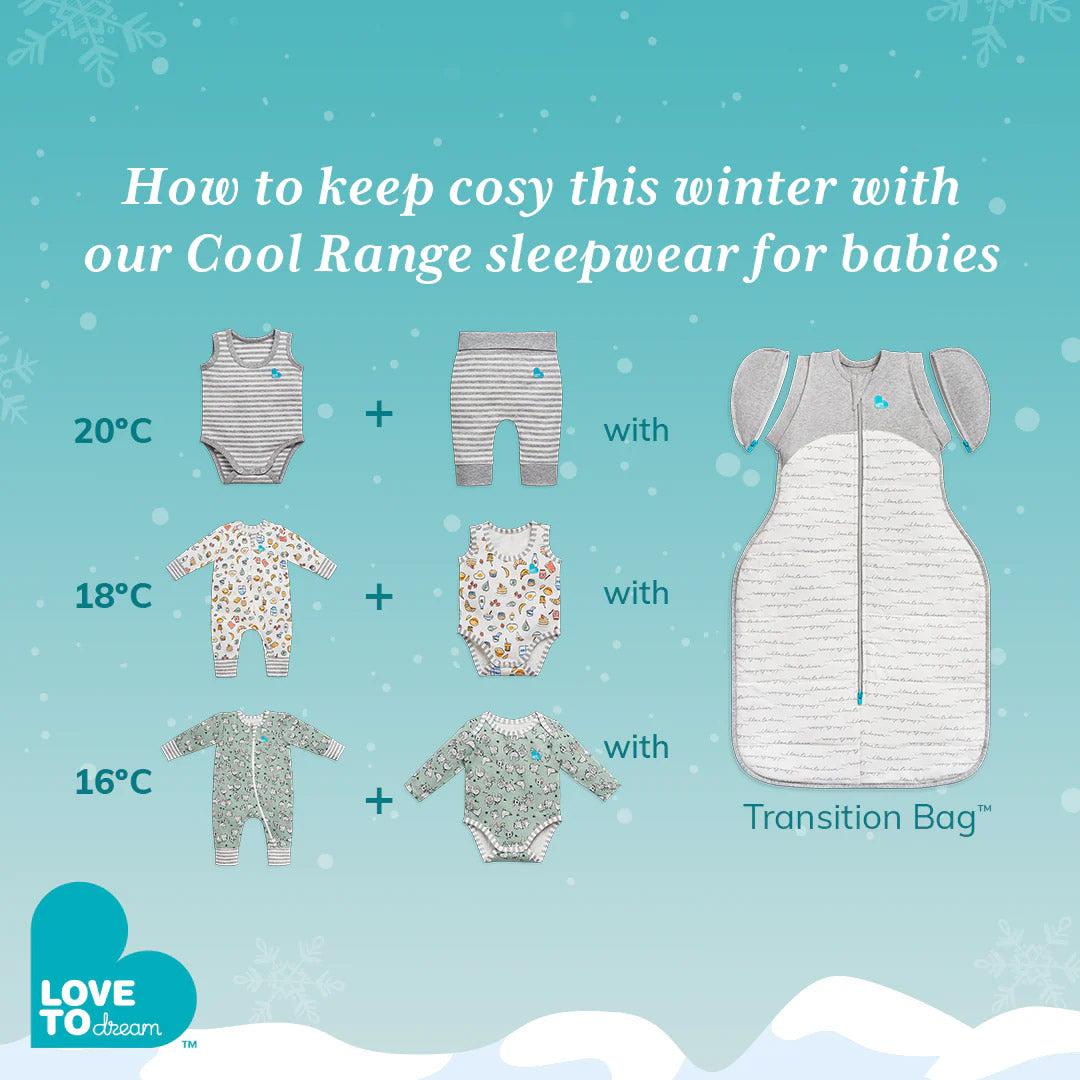 Love to Dream Swaddle Up Transition Bag 1.0 Tog - White Dreamer-Swaddling Wraps-White Dreamer-M | Natural Baby Shower