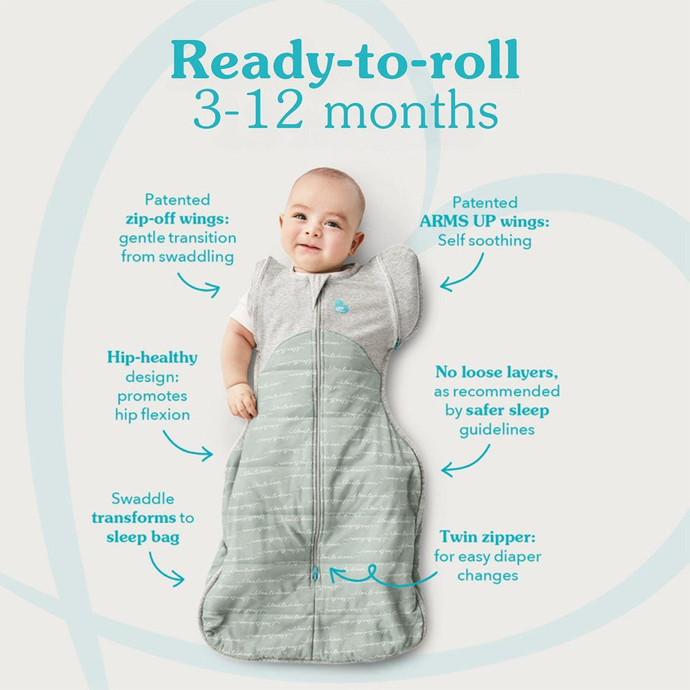 Love To Dream Swaddle Up All Seasons Transition Bag - White-Swaddling Wraps-White-Medium | Natural Baby Shower