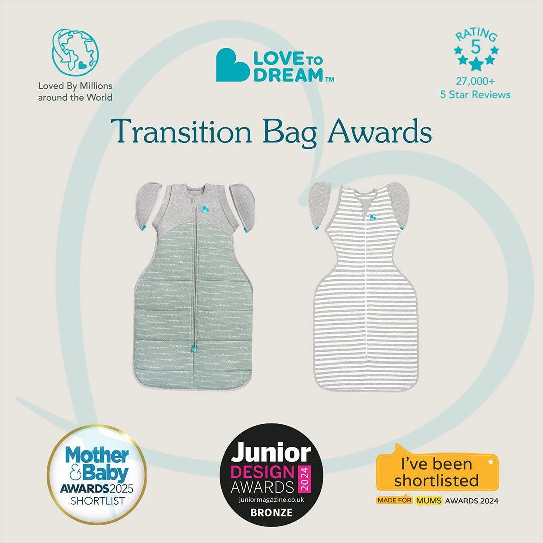 Love to Dream Swaddle Up Transition Bag 1.5 Tog - Mini Cloud White-Swaddling Wraps-Mini Cloud White-M | Natural Baby Shower