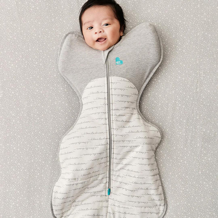 Love to Dream Swaddle Up 2.5 Tog - White Dreamer-Sleepsack Swaddles-White Dreamer-NB | Natural Baby Shower