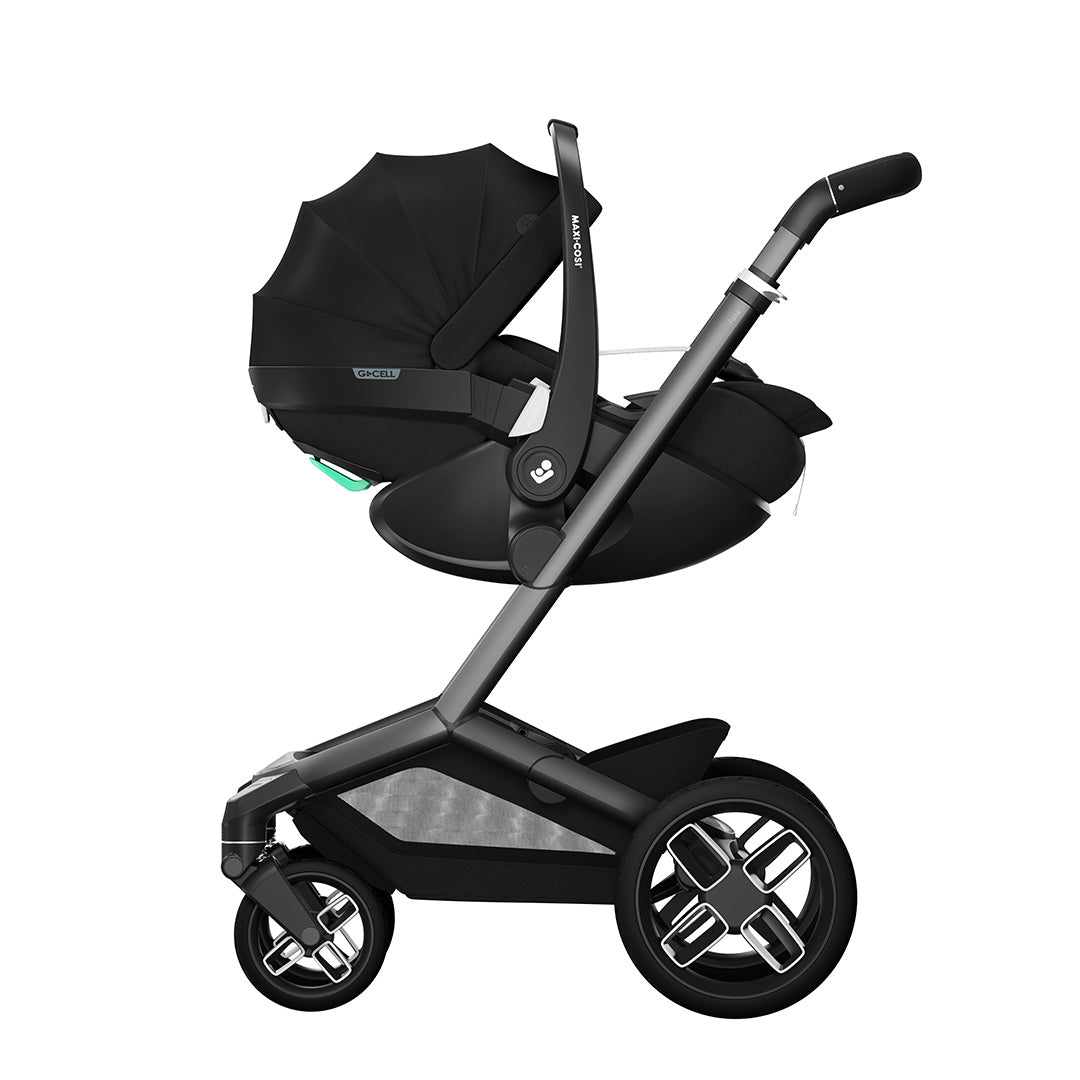 Maxi-Cosi Fame Pushchair Premium Travel System - Twillic Black-Travel Systems-Twillic Black- | Natural Baby Shower