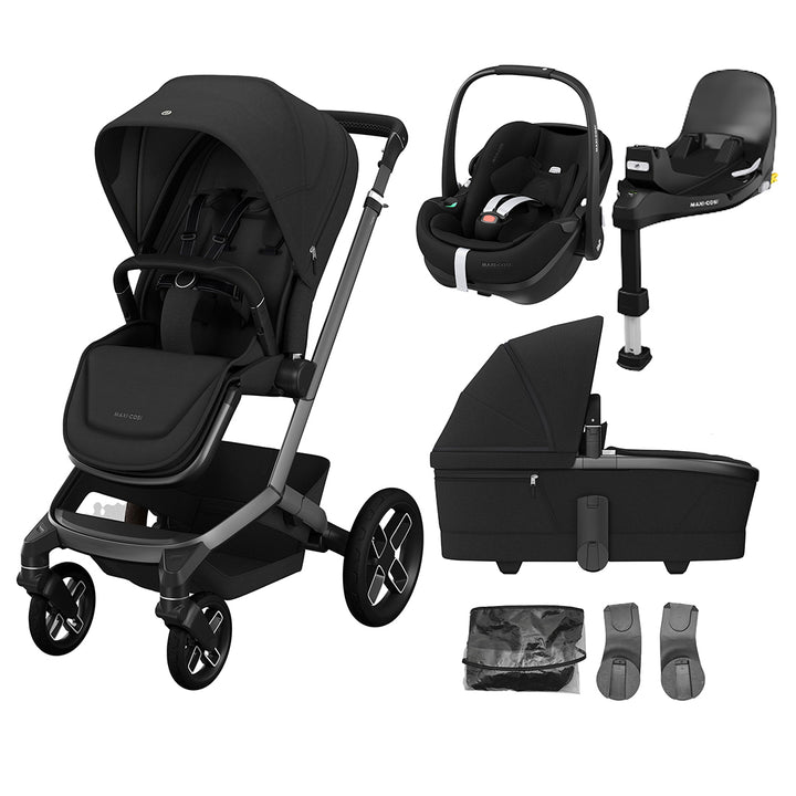 Maxi-Cosi Fame Pushchair + Pebble 360 Pro Travel System - Twillic Truffle-Travel Systems-Twillic Truffle- | Natural Baby Shower