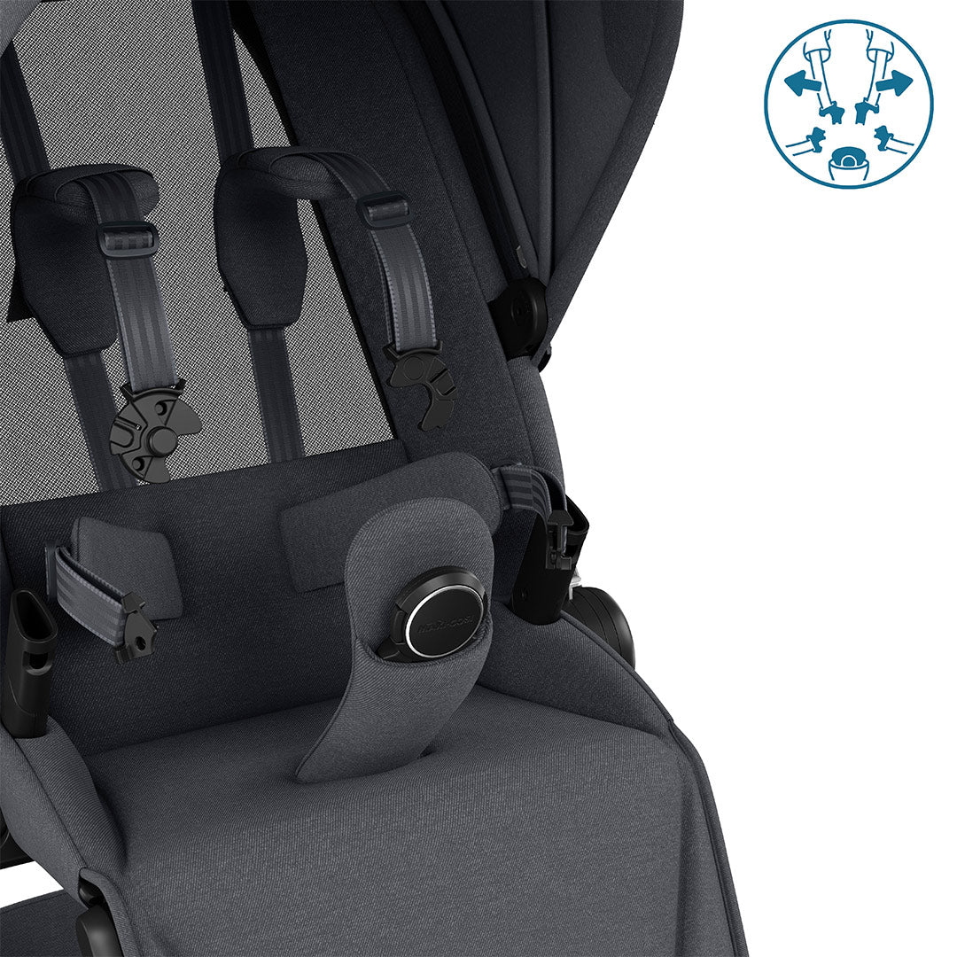 Maxi-Cosi Fame Pushchair + Pebble 360 Pro Travel System - Twillic Graphite-Travel Systems-Twillic Truffle- | Natural Baby Shower