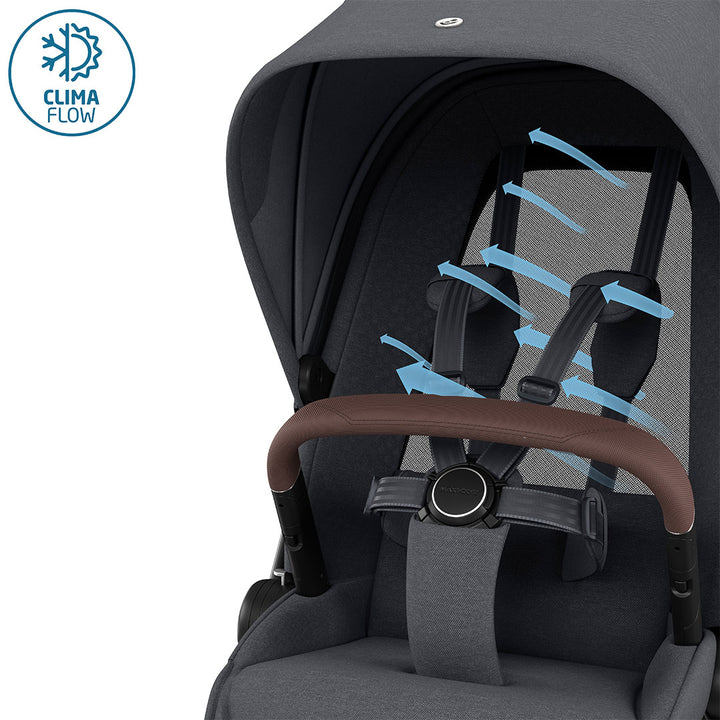 Maxi-Cosi Fame Pushchair + Pebble 360 Pro Travel System - Twillic Graphite-Travel Systems-Twillic Truffle- | Natural Baby Shower