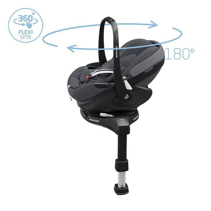 Maxi-Cosi Fame Pushchair + Pebble 360 Pro Travel System - Twillic Graphite-Travel Systems-Twillic Truffle- | Natural Baby Shower