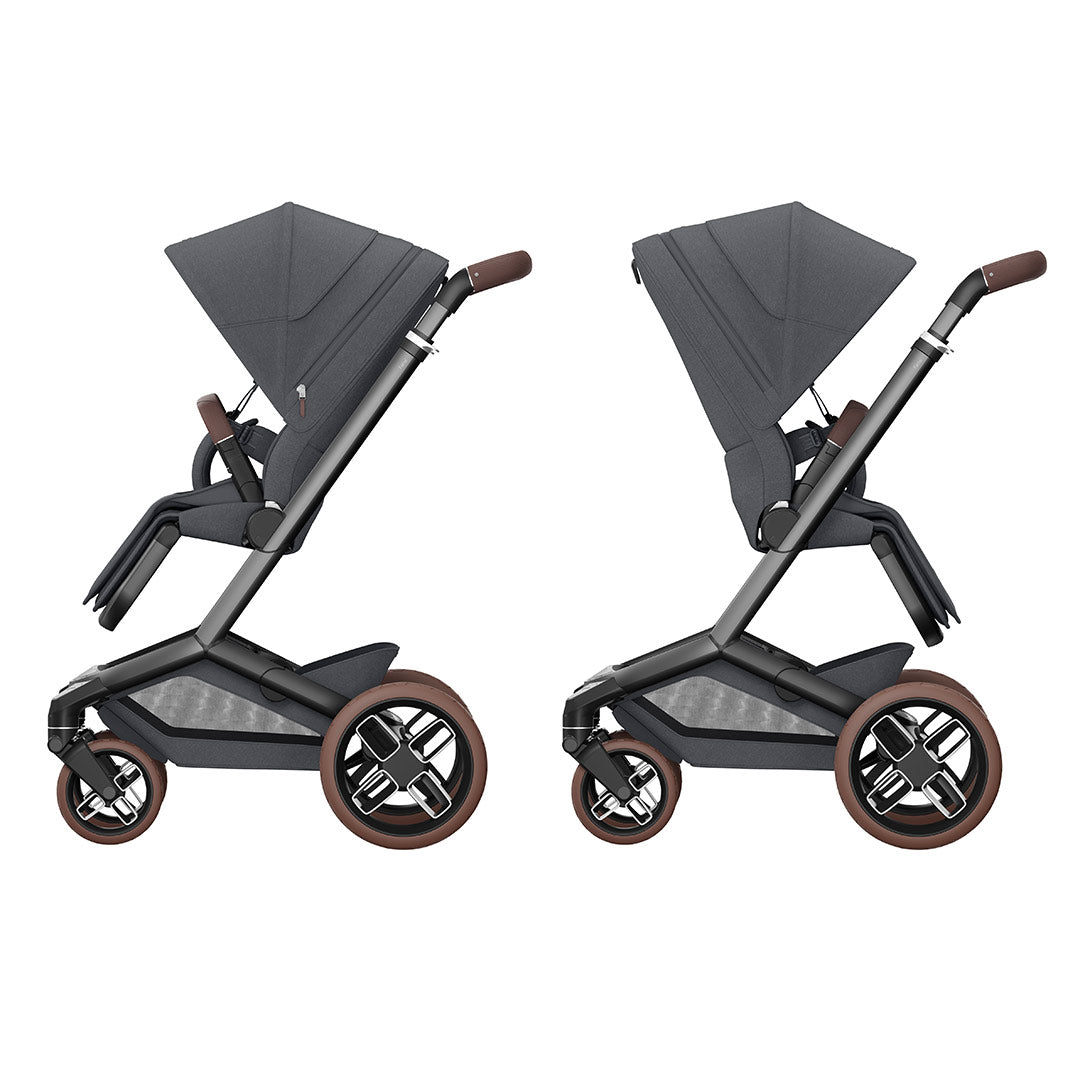 Maxi-Cosi Fame Pushchair + Pebble 360 Pro Travel System - Twillic Graphite-Travel Systems-Twillic Truffle- | Natural Baby Shower