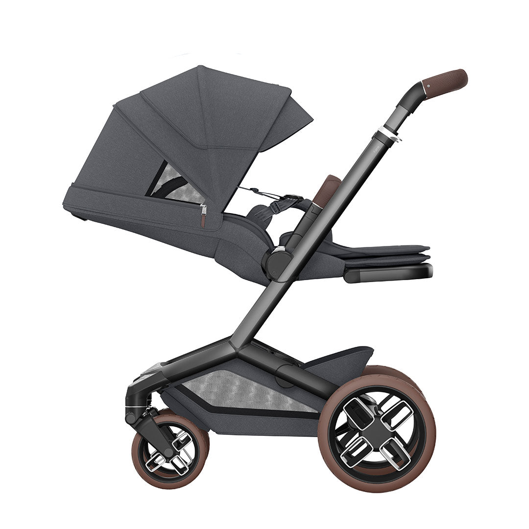 Maxi-Cosi Fame Pushchair + Pebble 360 Pro Travel System - Twillic Graphite-Travel Systems-Twillic Truffle- | Natural Baby Shower