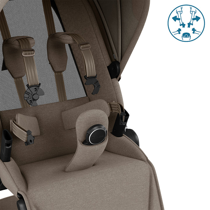 Maxi-Cosi Fame Pushchair Essential Travel System - Twillic Truffle-Travel Systems-Twillic Truffle- | Natural Baby Shower