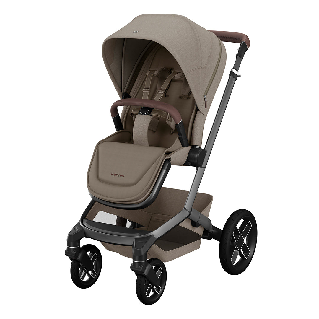 Maxi-Cosi Fame Pushchair Essential Travel System - Twillic Truffle-Travel Systems-Twillic Truffle- | Natural Baby Shower