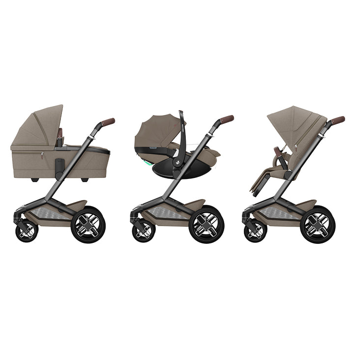 Maxi-Cosi Fame Pushchair Premium Travel System - Twillic Truffle-Travel Systems-Twillic Truffle- | Natural Baby Shower