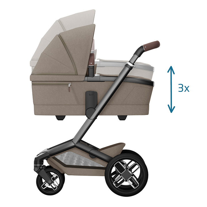 Maxi-Cosi Fame Pushchair Essential Travel System - Twillic Truffle-Travel Systems-Twillic Truffle- | Natural Baby Shower