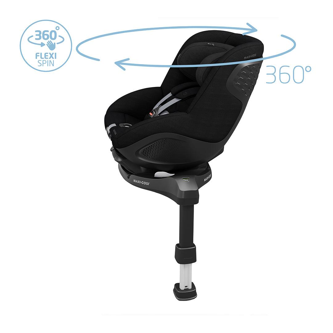 Maxi-Cosi Mica 360 Pro Car Seat - Authentic Black-Car Seats-Authentic Black-No Base | Natural Baby Shower