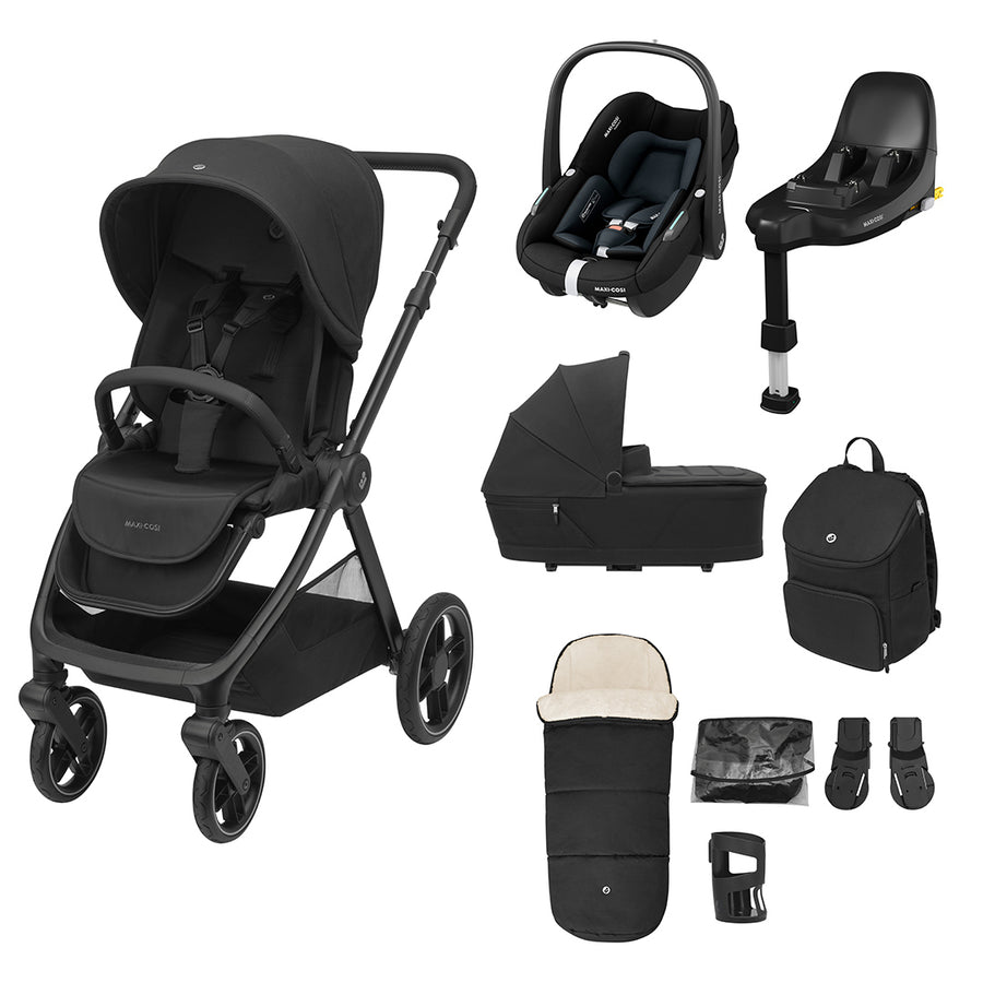 Maxi-Cosi Oxford Select Travel System - Twillic Black-Travel Systems-Twillic Black- | Natural Baby Shower