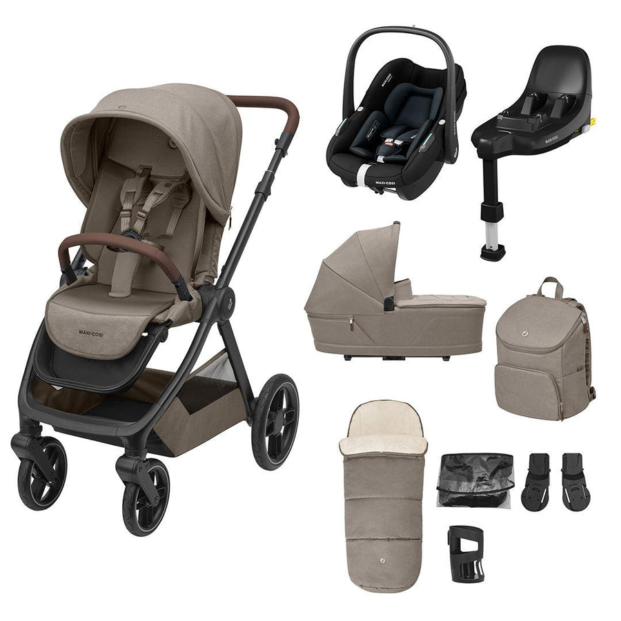 Maxi-Cosi Oxford Select Travel System - Twillic Truffle-Travel Systems-Twillic Truffle- | Natural Baby Shower