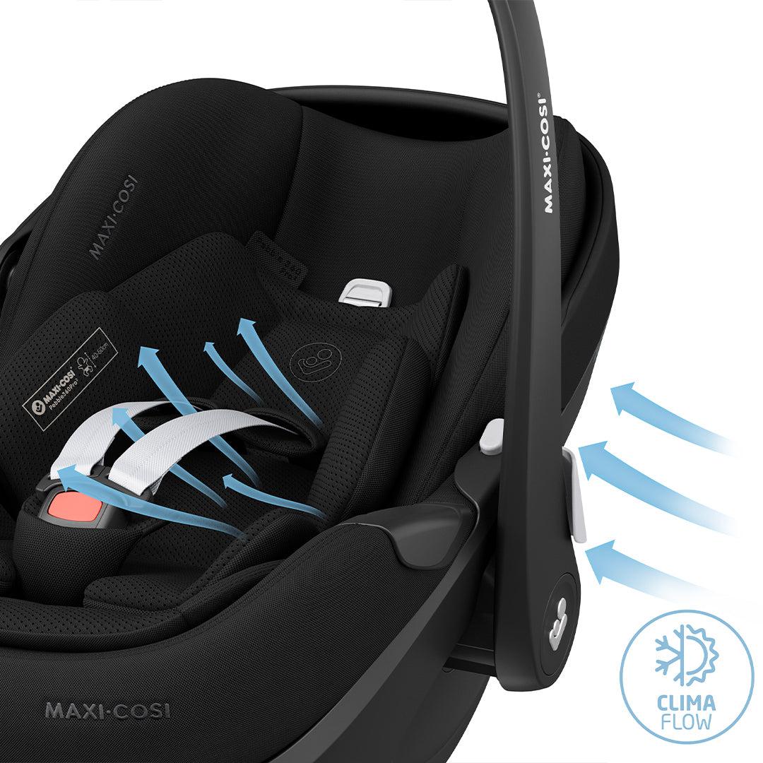 Maxi-Cosi Pebble 360 Pro 2 Car Seat - Twillic Black-Car Seats- | Natural Baby Shower