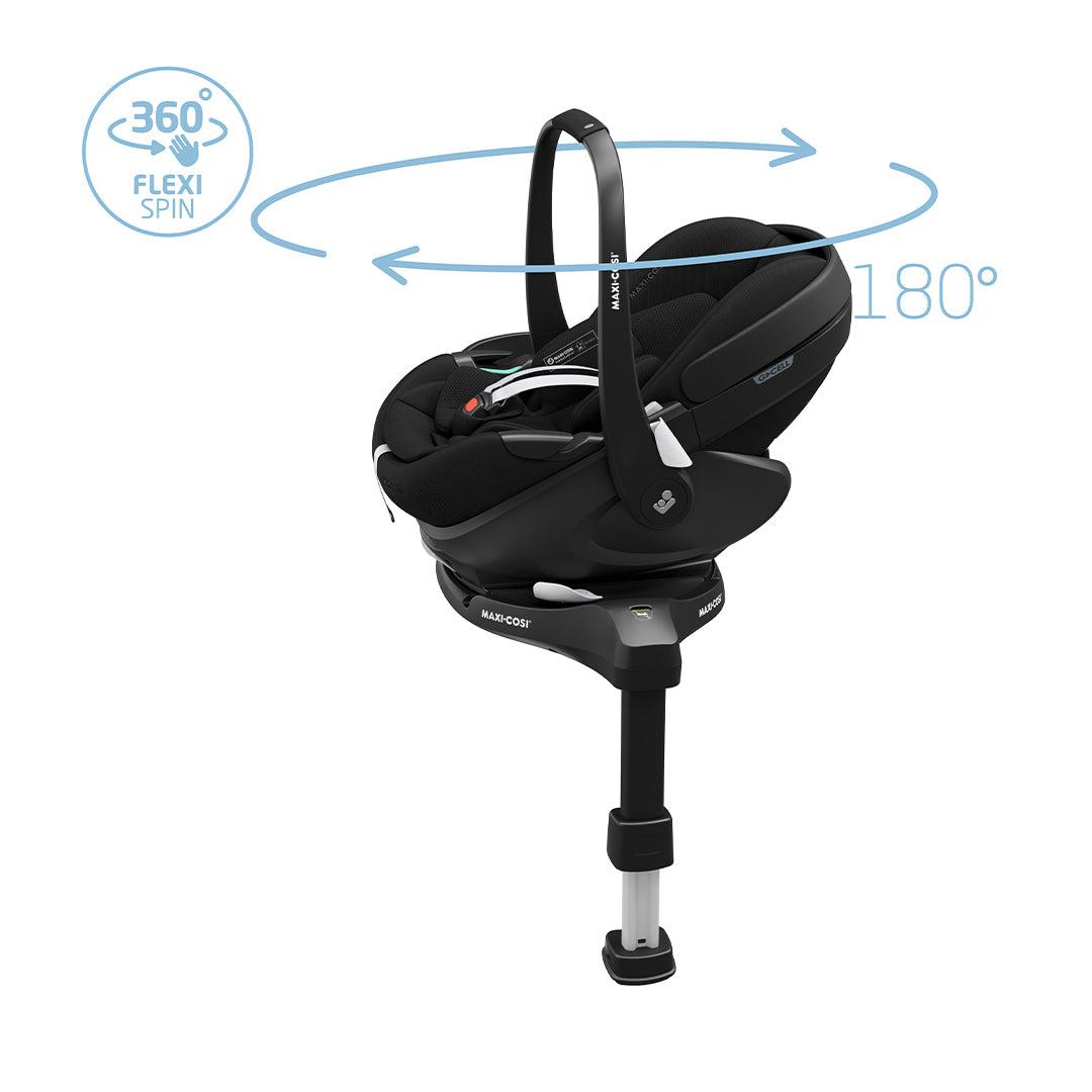 Maxi-Cosi Pebble 360 Pro 2 Car Seat - Twillic Black-Car Seats- | Natural Baby Shower