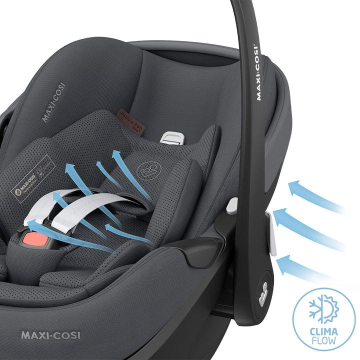 Maxi-Cosi Pebble 360 Pro 2 Car Seat - Twillic Graphite-Car Seats- | Natural Baby Shower